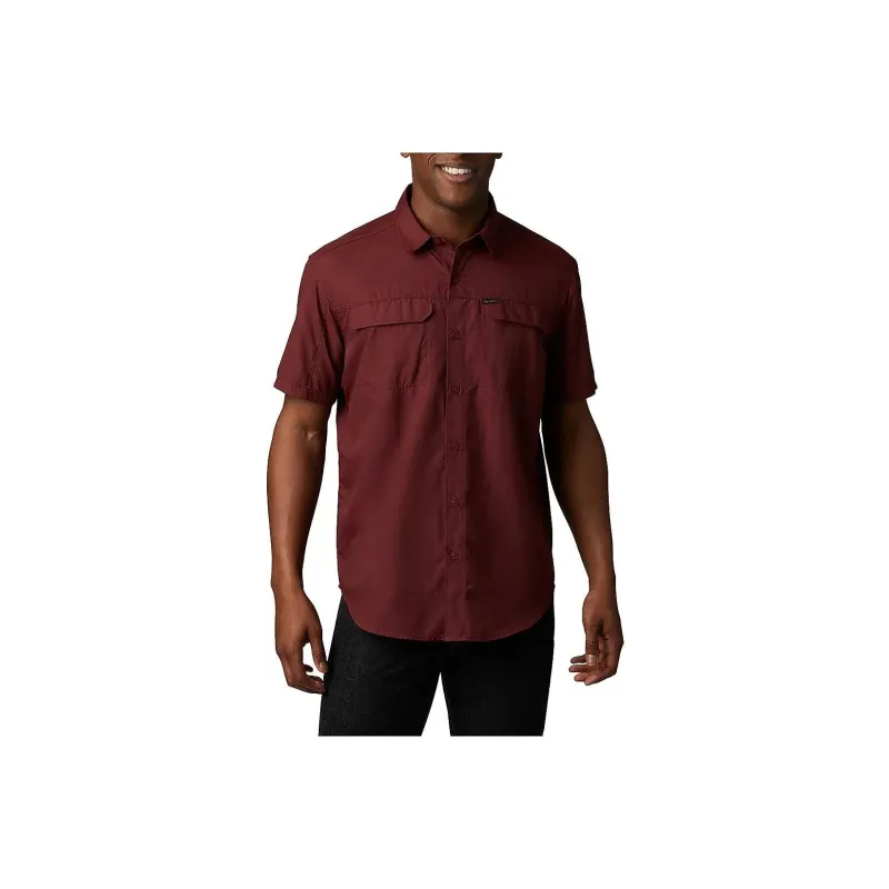 Columbia Silver Ridge Shirts Men Burgundy-0