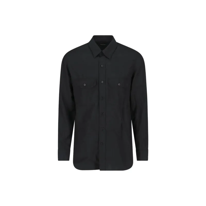 TOM FORD Flap Pocket Long Sleeved Shirt-0