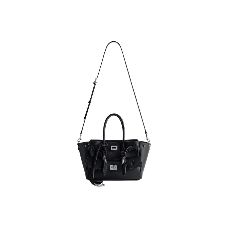 Balenciaga Bel Air Calfskin Tote Bag, Shopping Bag, Shoulder Bag, Crossbody Bag, Handbag Mini Women's Black-1