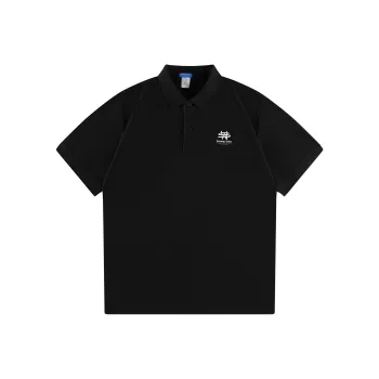 SWAMP AREA Polo Shirt Unisex Black