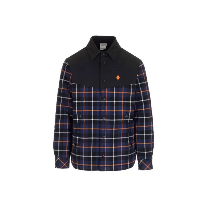 Marcelo Burlon Cross Check Padded Overshirt-0