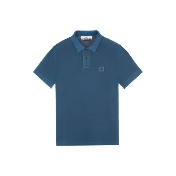 STONE ISLAND Compass motif Cotton Polo Shirt
