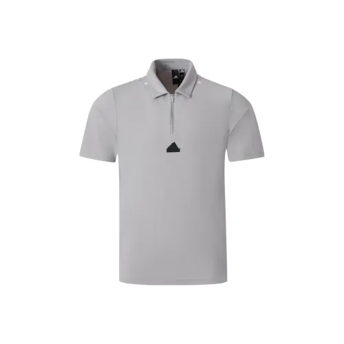 Adidas Polo Shirt Men's Pure Ice Gray