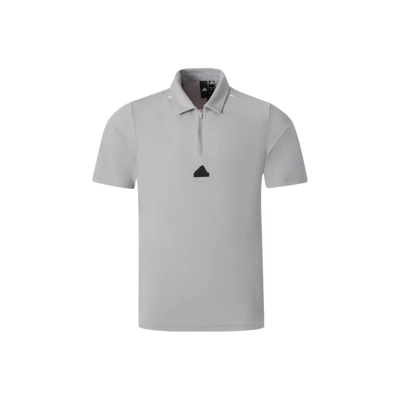 Adidas Polo Shirt Men's Pure Ice Gray-0