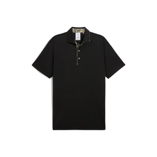 PUMA x REALTREE Golf SS25 Polo Shirt Men's Black