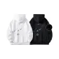 (Two-Piece Set Fleece-Lined) Black+White