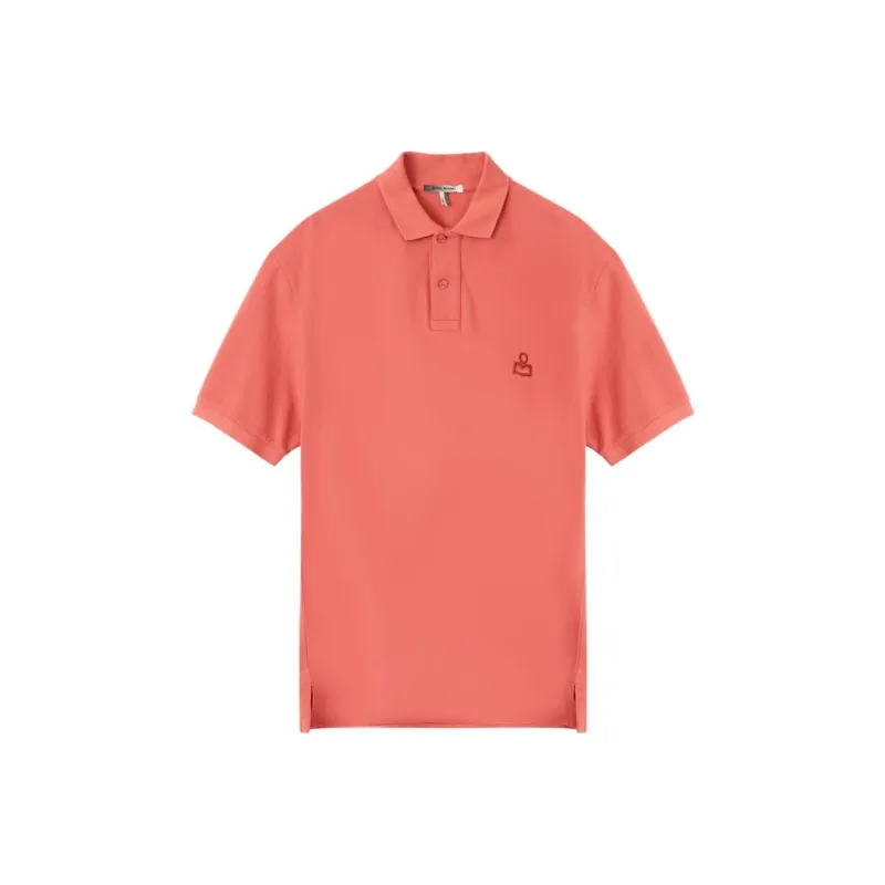 ISABEL MARANT Polo Shirts Men Orange Red-0