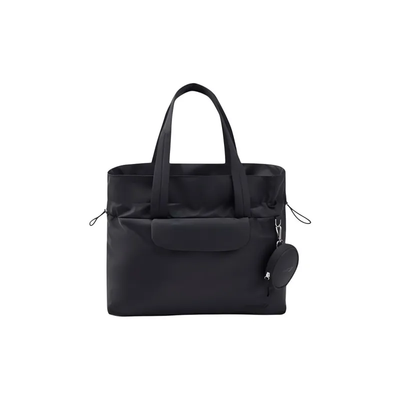 Saucony Fabric Tote Bag, Shopping Bag, Shoulder Bag, Handbag Unisex Jet Black-0
