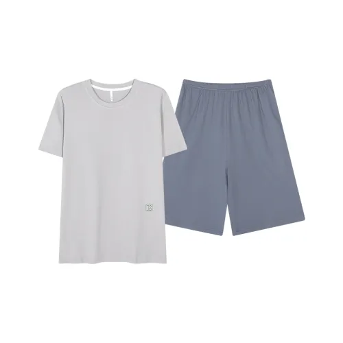 Maultiay Pajama Set Men's Light Gray