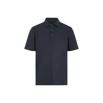Ermenegildo Zegna Polo Shirts Men Marine Blue