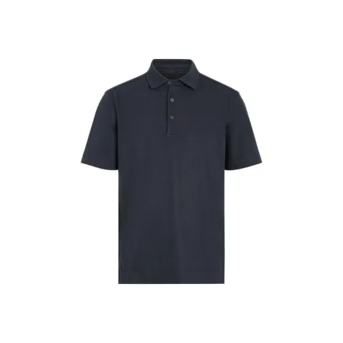 Ermenegildo Zegna Polo Shirts Men Marine Blue