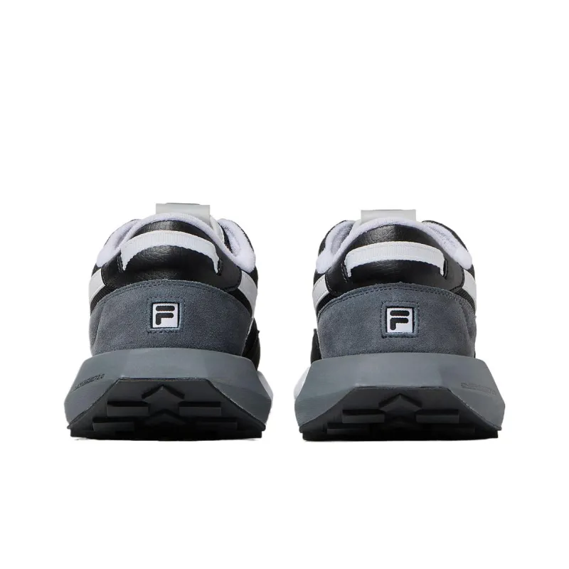 FILA Racer Energized Low Top Running Shoes Men's Black White-4