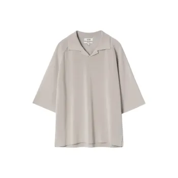COS Polo Shirts Men Mole Gray