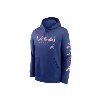 Nike MLB Collaboration Sweatshirt Atlanta Braves Men's Royal Blue