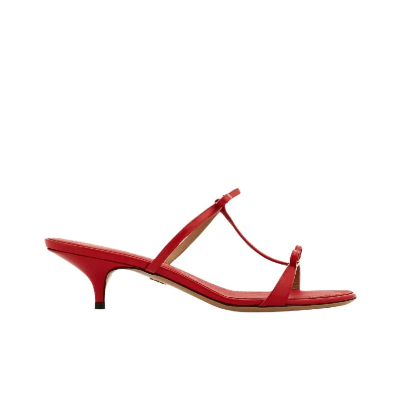 FERRAGAMO Slide Slippers Women's Red-1