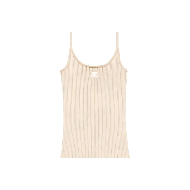 Courrèges Reedition Ribbed Top-4