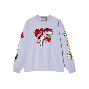 GUCCI FW24 Sweatshirt Men's Light Purple