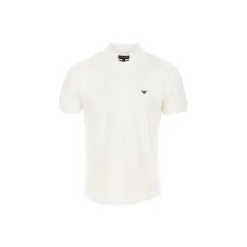 EMPORIO ARMANI Micro Eagle Mercerised Pique Polo Shirt