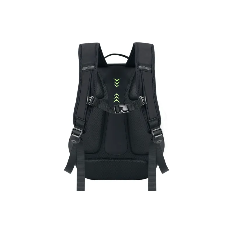 YOME Polyester Backpack Regular Unisex Ink Black/Lithospermum Pink/Light Coffee/Cloisonne Blue-3