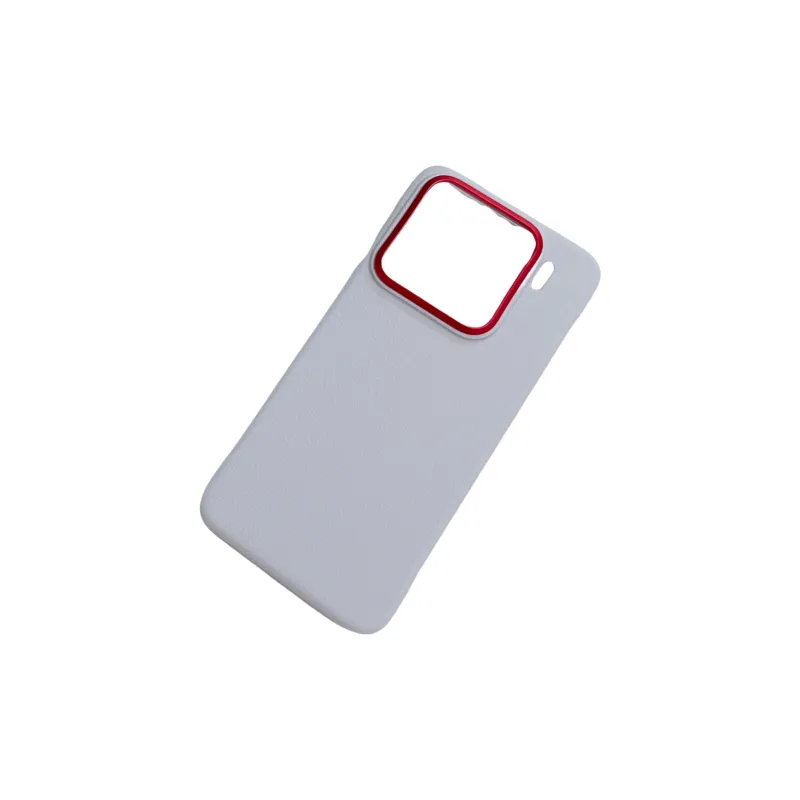 ZHUOJI PC Material Denim Red Frameless Phone Cases Compatibility Xiaomi 15 Pro/15/15 Ultra-3