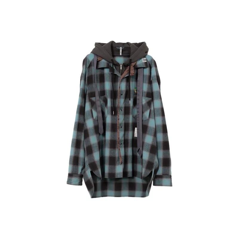 Maison Mihara Yasuhiro Double Layered Check Shirt-0