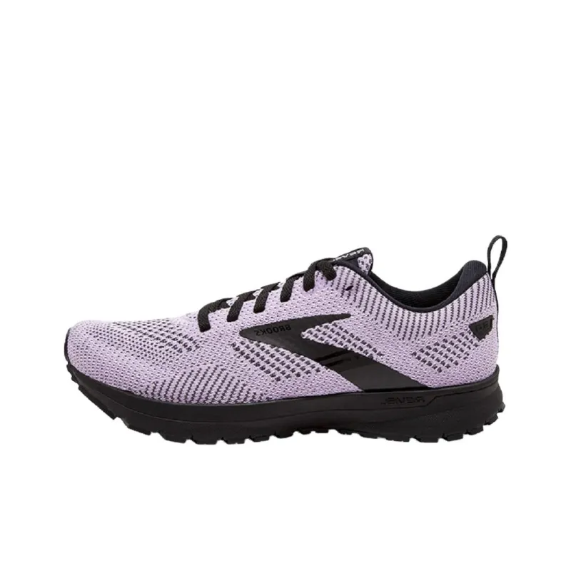 Brooks Revel 5 Anti Slip Wear Resistant Low Top Casual Running Shoes Women's Light Purple-0