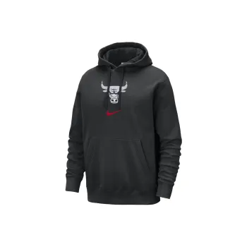 Nike Chicago Bulls Club Fleece City Edition Sweatshirt City Edition Chicago Bulls Men's Black