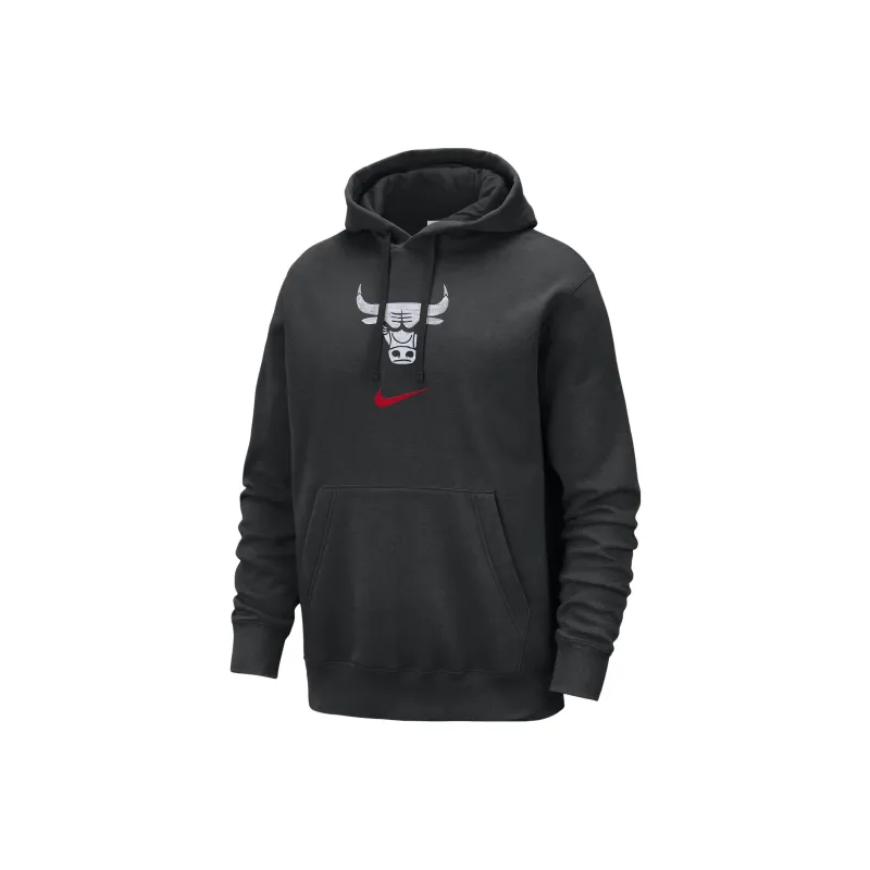 Nike Chicago Bulls Club Fleece City Edition Sweatshirt City Edition Chicago Bulls Men's Black-0