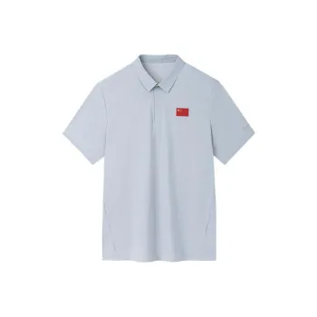ANTA Champion All Weather Series Polo Shirts Men Light Mud Gray