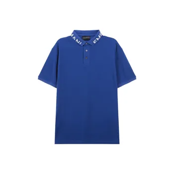 EMPORIO ARMANI SS23 Polo Shirt Men's Royal Blue