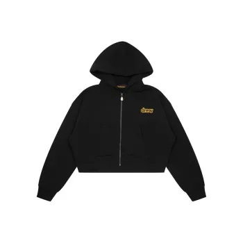 Drew House Cropped Zip Up Hoodie