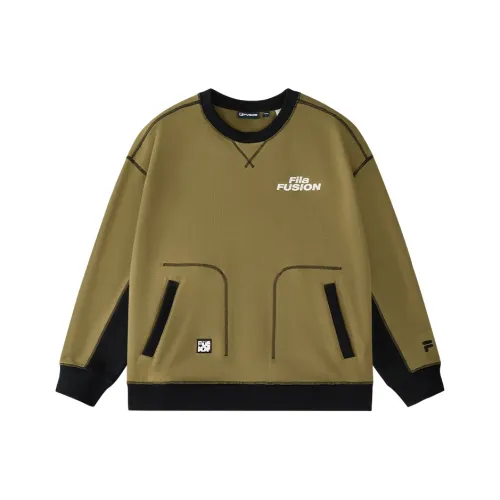 FILA FUSION WORKWEAR Sweatshirt Men's Olive Army Green