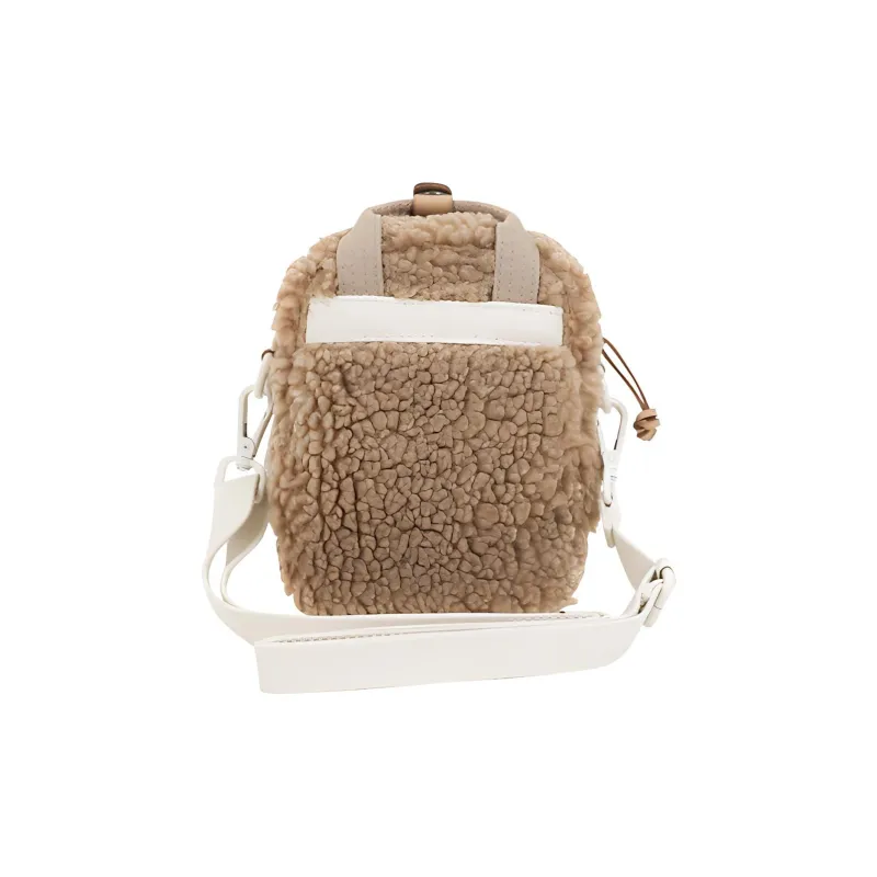 Doughnut Polyester Plush Bag Handbag Shoulder Bag Crossbody Bag Mini Unisex Taboo/hazelnut-2