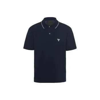 PRADA SS23 Polo Shirt Men's Marine Blue