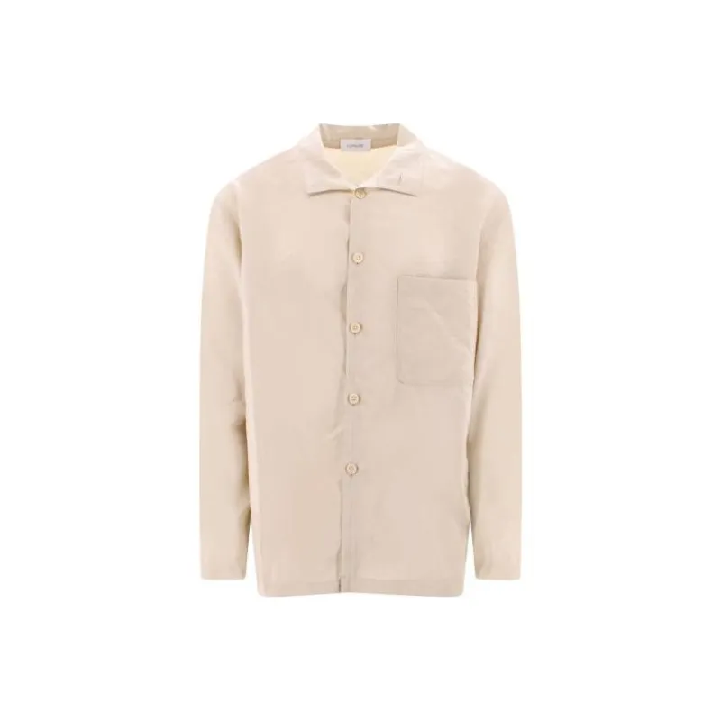 Lemaire Shirts Men Ivory White-0