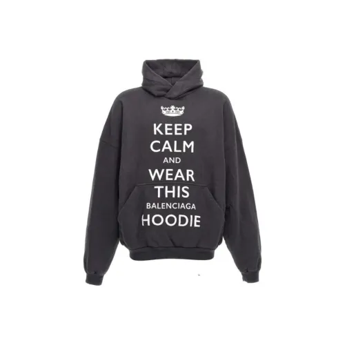 Balenciaga Keep Calm Printed Oversized Hoodie