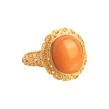 Xiaoyinjiang Beeswax Handmade S925 Silver Rings Women's