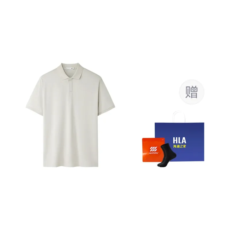 HLA Power Young Series Short Sleeved Polo Shirt Men's-17