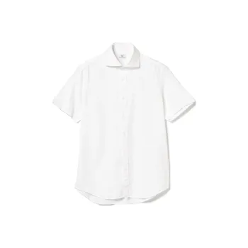 Beams Herringbone Cutaway Collar Short Sleeve Shirt Men's