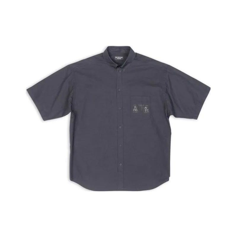 Balenciaga SS22 Shirt Regular Fit Men's Dark Gray-0