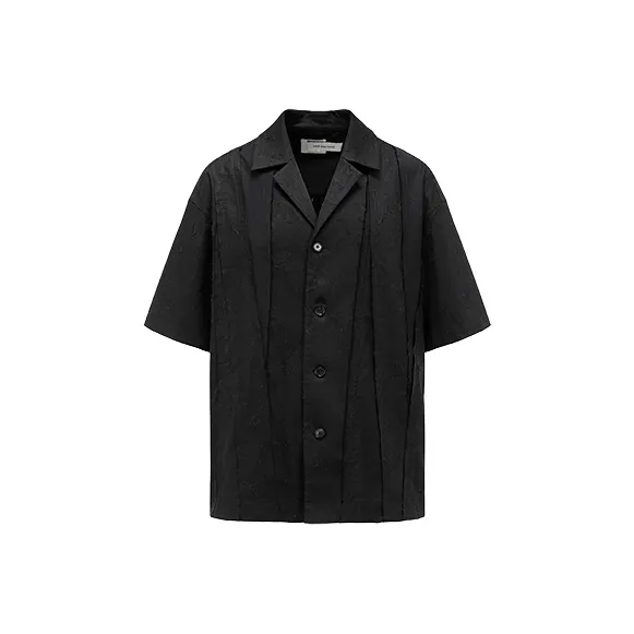 Feng Chen Wang Deconstructed Cotton linen Shirt-0