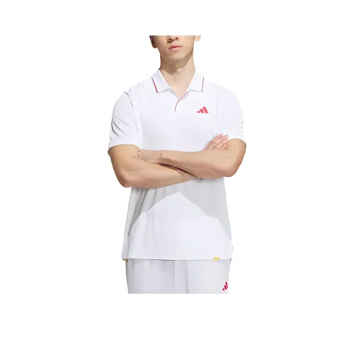 Adidas Chinese Tennis Team Olympic Series Polo Shirts Men White