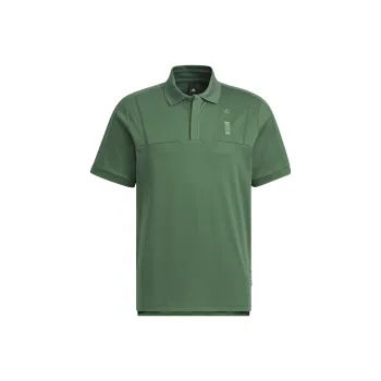 Adidas Wuji Series Polo Shirts Men Oxidized Green