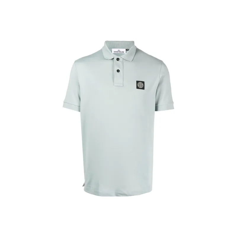 STONE ISLAND Polo Shirts Men Sky Blue-0