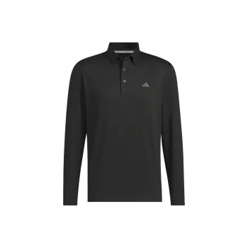 Adidas LONG SLEEVE Polo Shirt Men's Black