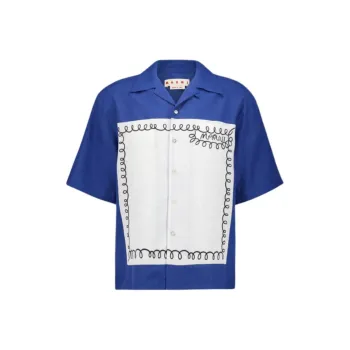 MARNI Organic Poplin Bowling Shirt