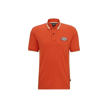 HUGO BOSS Polo Shirts Men Orange