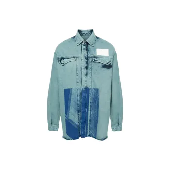 A COLD WALL* Logo Print Denim Shirt