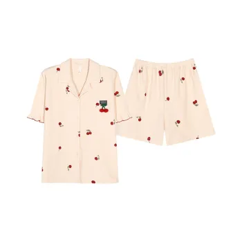 CHUDUAN Pajama Set Women's Apricot