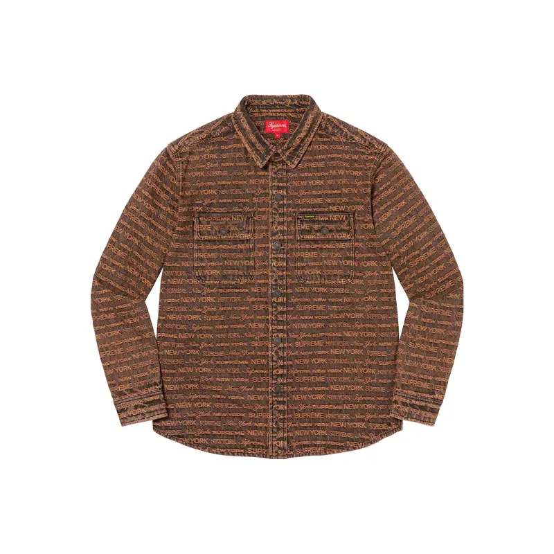 Supreme Multi Type Jacquard Denim Shirt-1